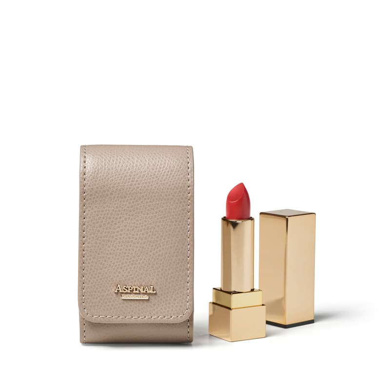 Aspinal of London Duo Lipstick Case in Moleskin Soft Saffiano