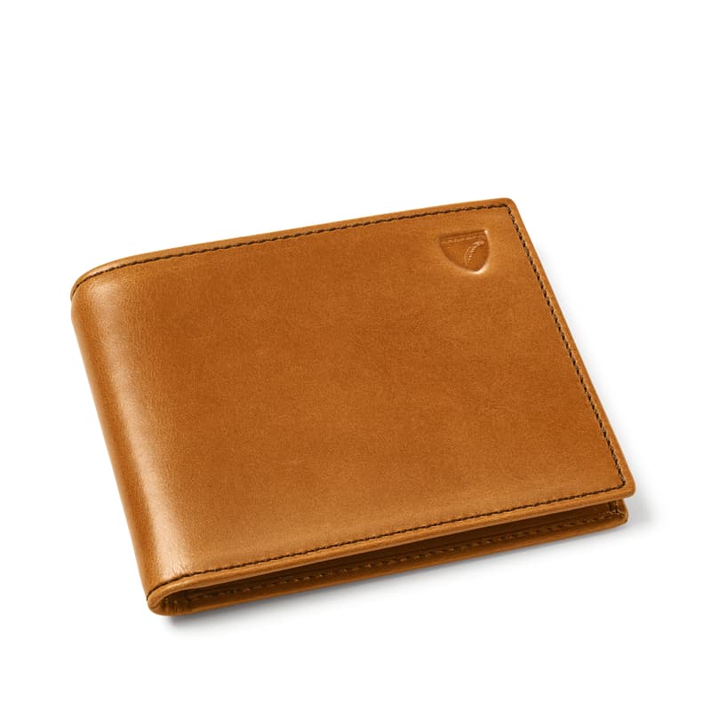 Aspinal of London Billfold RFID Wallet in Smooth English Tan