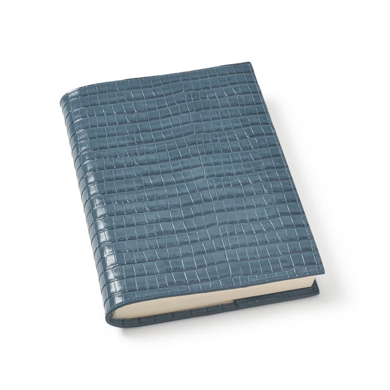 Aspinal Of London A5 Refillable Luxury Journal In Blue