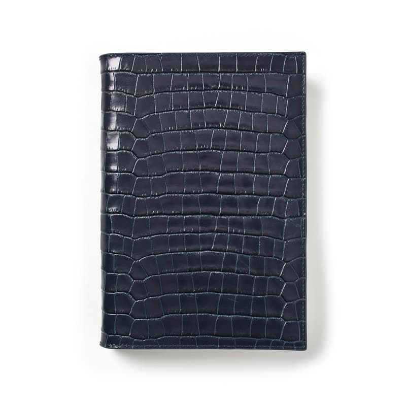 Aspinal Of London A5 Refillable Luxury Journal In Blue
