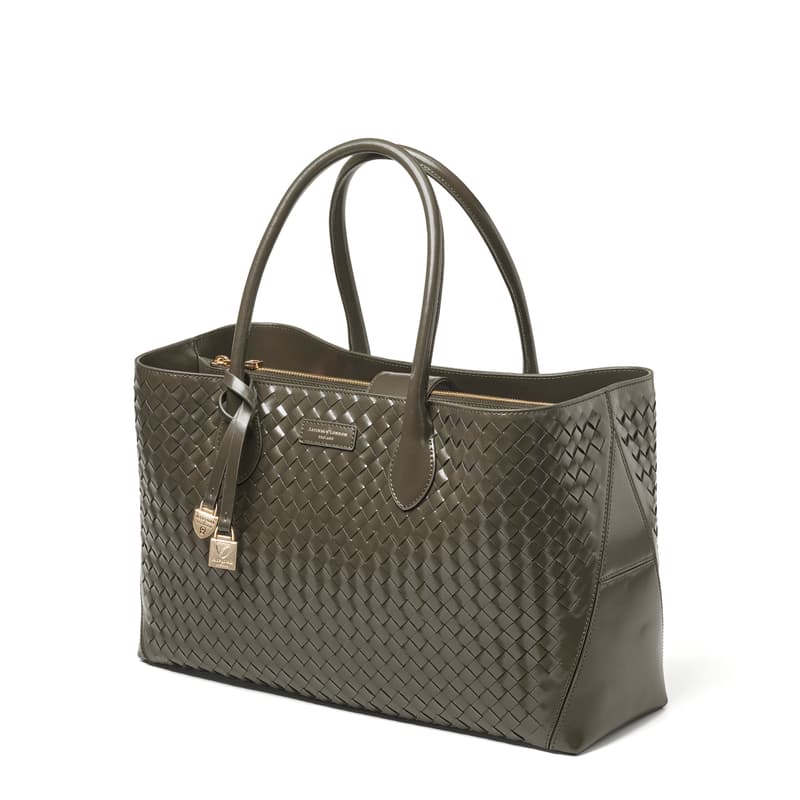 Aspinal Of London Tote In Green