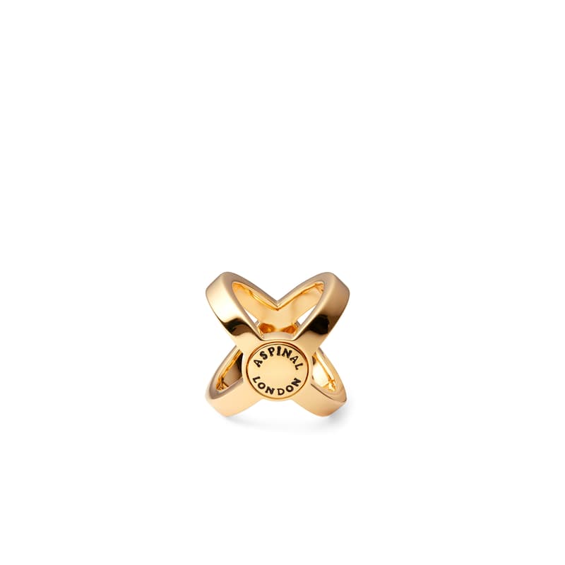 Aspinal Of London Scarf Ring In Gold