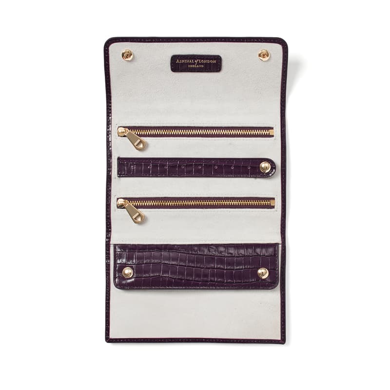 Aspinal Of London Travel Jewellery Roll In Multi