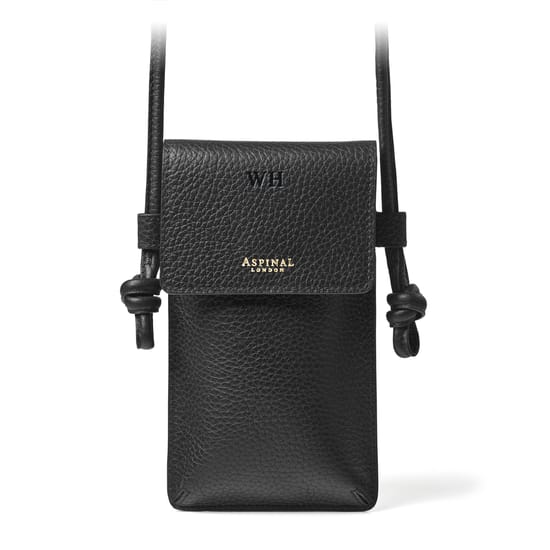 【ASPINAL OF LONDON】Ella Phone Pouch フォン ポーチ Ella Phone Pouch in Smooth Tan | Aspinal of London