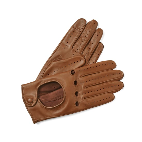 Driving Gloves for Women in Tan Nappa Aspinal of London