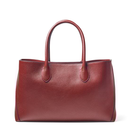Aspinal of London エッセンシャルトート The Hudson Tote in Black Milled Pebble | Aspinal
