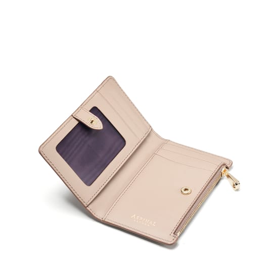 Mayfair® Coin Card Wallet in Soft Taupe Patent Croc Aspinal