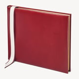 A4 Classic Leather Guest Book Smooth Cognac