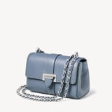 Micro Lottie Crossbody Bag Heritage Blue Pebble