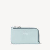 Zipped Coin & Card Holder Pool Blue Pebble