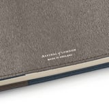 A5 Refillable Journal Charcoal Saffiano