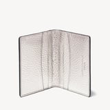 Double Fold Credit Card Holder Silver Pebble