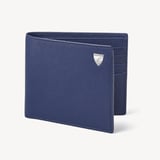 8 Card Billfold Wallet Caspian Blue Saffiano