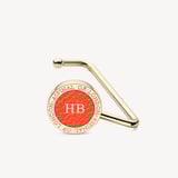 Aspinal Handbag Hook Coral Pebble