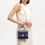 Midi Mayfair® Bag Midnight Blue Patent Croc
