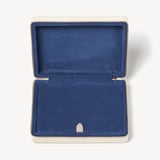 Large Travel Jewellery Case Ivory Pebble
