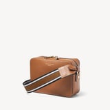 Camera Crossbody Bag Tan Pebble