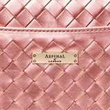 Midi Mayfair® Bag Blush Pink Metallic Woven Leather