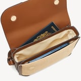 Resort Crossbody Natural Raffia & Smooth Tan
