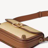 Resort Crossbody Natural Raffia & Smooth Tan