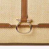 Resort Crossbody Natural Raffia & Smooth Tan