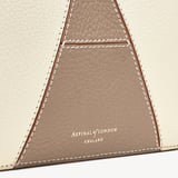 Camera Crossbody Bag Deep Taupe & Ivory Pebble