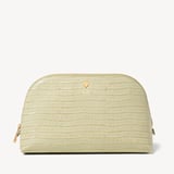 Classic Toiletry Bag Deep Shine Pistachio Small Croc