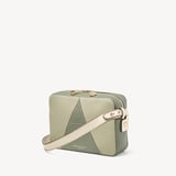 Camera Crossbody Pistachio, Sage & Ivory Pebble