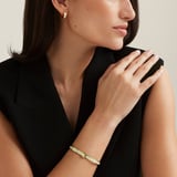 Enamel Huggie Earrings Pistachio Enamel & 18ct Gold Plated