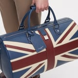 Brit Duffle Travel Bag Union Jack Pebble