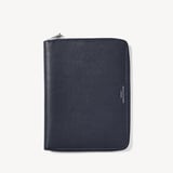 A5 Zipped Padfolio Navy Saffiano & Cream Suede
