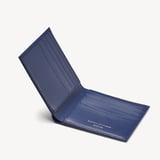 8 Card Billfold Wallet Caspian Blue Saffiano