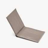 8 Card Billfold Wallet Warm Grey Saffiano