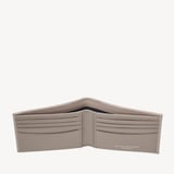 8 Card Billfold Wallet Warm Grey Saffiano