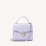 Midi Mayfair® Bag Deep Shine English Lavender Small Croc
