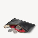 Small Essential Flat Pouch Black Lizard
