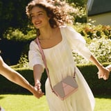 Camera Crossbody Bag Cloud, Rose & Cherry Blossom Pebble