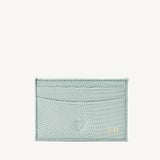 Slim Credit Card Holder Sky Blue Lizard