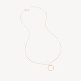 Bamboo Necklace & Earrings Set White Topaz & 18ct Gold Vermeil