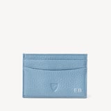 Slim Credit Card Holder Azure Blue Pebble