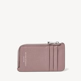 Zipped Coin & Card Holder Heather Pebble