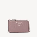 Zipped Coin & Card Holder Heather Pebble