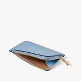Zipped Coin & Card Holder Azure Blue Pebble