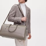 City Holdall Warm Grey Saffiano