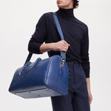 City Holdall Caspian Blue Saffiano