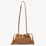 Hudson Large Crossbody Pouch Tan Milled Pebble