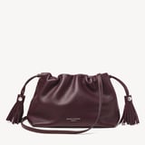 Hudson Large Crossbody Pouch Wine Milled Pebble