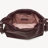 Hudson Large Crossbody Pouch Wine Milled Pebble