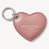 Heart Key Ring Cherry Blossom Pebble