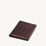 Double Fold Credit Card Holder Chocolate Metallic Pebble